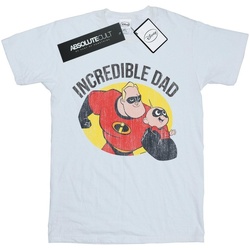 Abbigliamento Uomo T-shirts a maniche lunghe Disney The Incredibles Bob Parr Incredible Dad Bianco