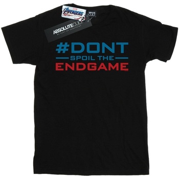 Abbigliamento Bambino T-shirt maniche corte Marvel Avengers Endgame Don't Spoil The Endgame Nero