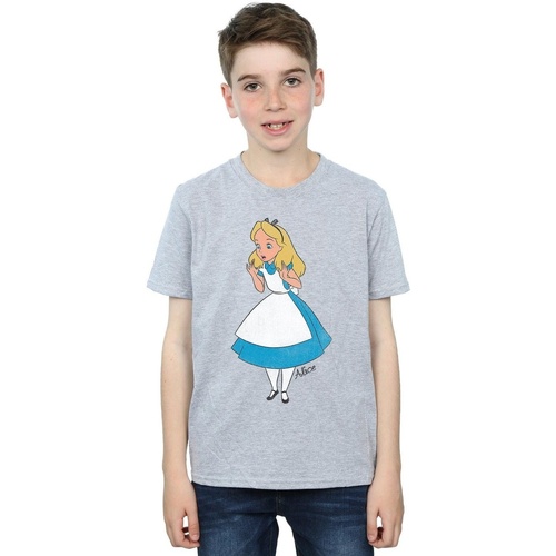 Abbigliamento Bambino T-shirt maniche corte Disney Alice In Wonderland Surprised Alice Grigio