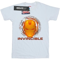 Abbigliamento Uomo T-shirts a maniche lunghe Marvel Iron Man Invincible Bianco
