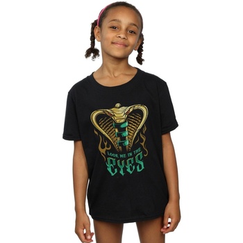 Abbigliamento Bambina T-shirts a maniche lunghe Disney Aladdin Movie Jafar Snake Eyes Nero