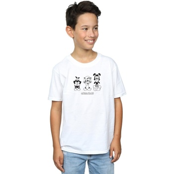 Abbigliamento Bambino T-shirt maniche corte Animaniacs Three Evils Bianco