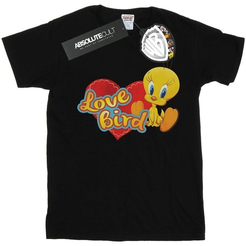Abbigliamento Bambino T-shirt maniche corte Dessins Animés Tweety Pie Valentine's Day Love Bird Nero