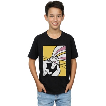 Abbigliamento Bambino T-shirt & Polo Dessins Animés Bugs Bunny Laughing Nero