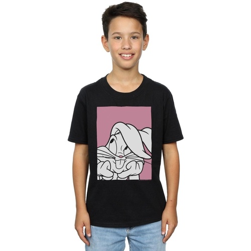 Abbigliamento Bambino T-shirt & Polo Dessins Animés Bugs Bunny Adore Nero