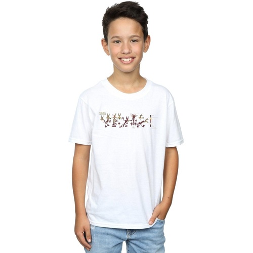 Abbigliamento Bambino T-shirt maniche corte Dessins Animés Wile E Coyote Colour Code Bianco
