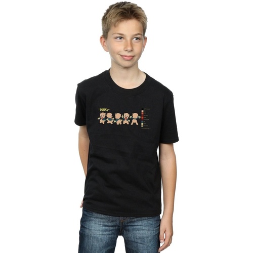 Abbigliamento Bambino T-shirt maniche corte Dessins Animés Porky Pig Colour Code Nero