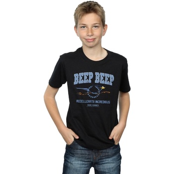 Abbigliamento Bambino T-shirt & Polo Dessins Animés Road Runner Beep Beep Nero