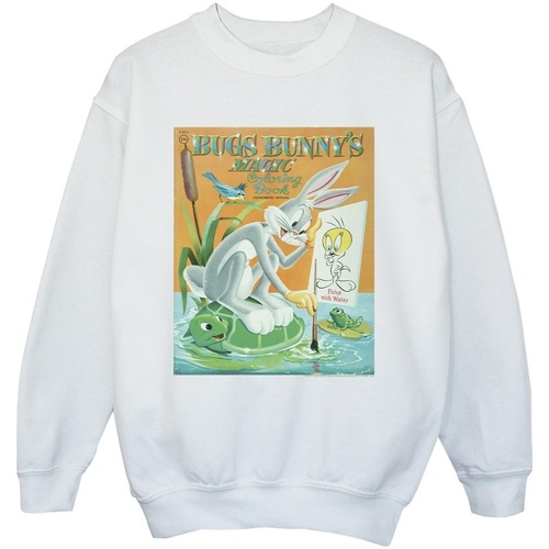 Abbigliamento Bambino Felpe Dessins Animés Bugs Bunny Colouring Book Bianco