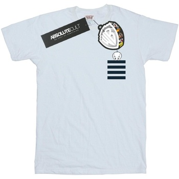 Abbigliamento Bambina T-shirts a maniche lunghe Dessins Animés Tweety Pie Striped Faux Pocket Bianco
