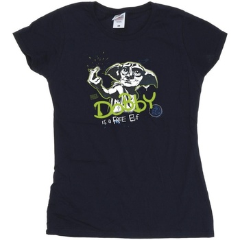 Abbigliamento Donna T-shirts a maniche lunghe Harry Potter Dobby A Free Elf Blu