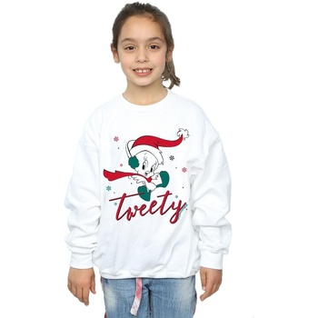 Abbigliamento Bambina Felpe Dessins Animés Tweety Pie Christmas Bianco
