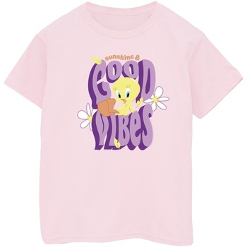 Abbigliamento Bambino T-shirt maniche corte Dessins Animés Tweeday Sunshine & Good Vibes Rosso