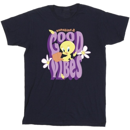 Abbigliamento Bambino T-shirt maniche corte Dessins Animés Tweeday Sunshine & Good Vibes Blu