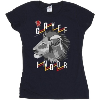 Abbigliamento Donna T-shirts a maniche lunghe Harry Potter Gryffindor Lion Icon Blu