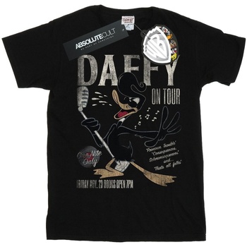 Abbigliamento Bambina T-shirts a maniche lunghe Dessins Animés Daffy Duck Concert Nero