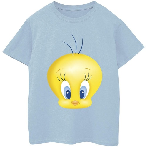 Abbigliamento Bambino T-shirt maniche corte Dessins Animés Tweety Face Blu
