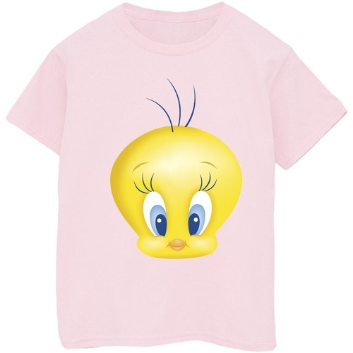 Abbigliamento Bambino T-shirt maniche corte Dessins Animés Tweety Face Rosso
