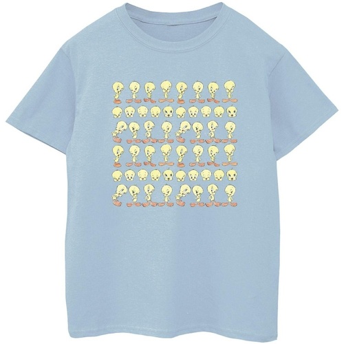 Abbigliamento Bambino T-shirt maniche corte Dessins Animés Tweety Repeat Blu