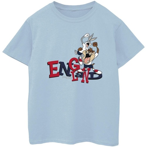 Abbigliamento Bambino T-shirt maniche corte Dessins Animés Bugs & Taz England Blu
