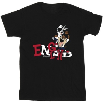 Abbigliamento Bambino T-shirt maniche corte Dessins Animés Bugs & Taz England Nero