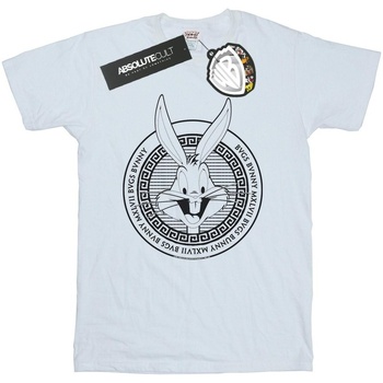 Abbigliamento Bambina T-shirts a maniche lunghe Dessins Animés Bugs Bunny Greek Circle Bianco