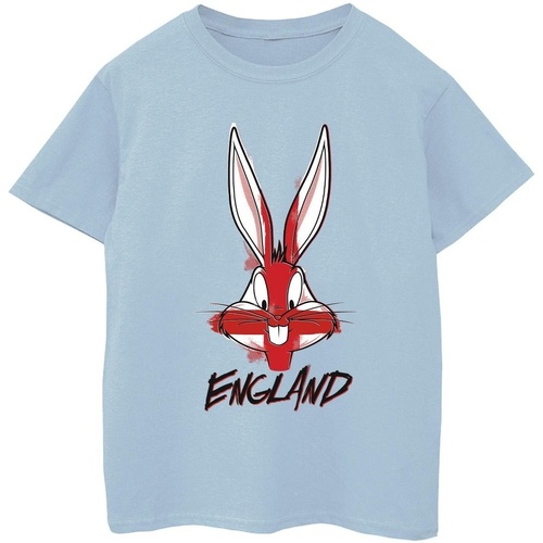 Abbigliamento Bambino T-shirt maniche corte Dessins Animés Bugs England Face Blu