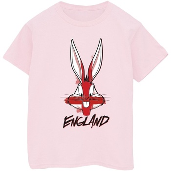 Abbigliamento Bambino T-shirt maniche corte Dessins Animés Bugs England Face Rosso
