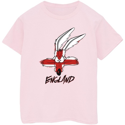 Abbigliamento Bambino T-shirt maniche corte Dessins Animés Coyote England Face Rosso