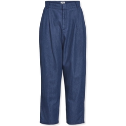 Abbigliamento Donna Pantaloni Object Joanna Trousers - Medium Blue Denim Blu