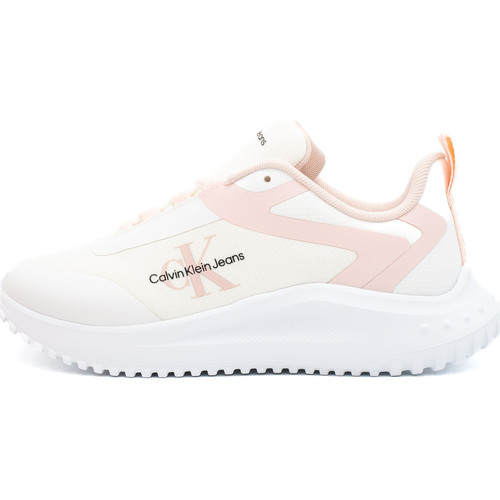 Scarpe Donna Sneakers Ck Jeans Eva Runner Low Lace Bianco