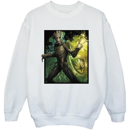 Abbigliamento Bambino Felpe Marvel Guardians Of The Galaxy Groot Forest Energy Bianco