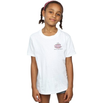 Abbigliamento Bambina T-shirts a maniche lunghe Friends Coffee Cup Breast Print Bianco