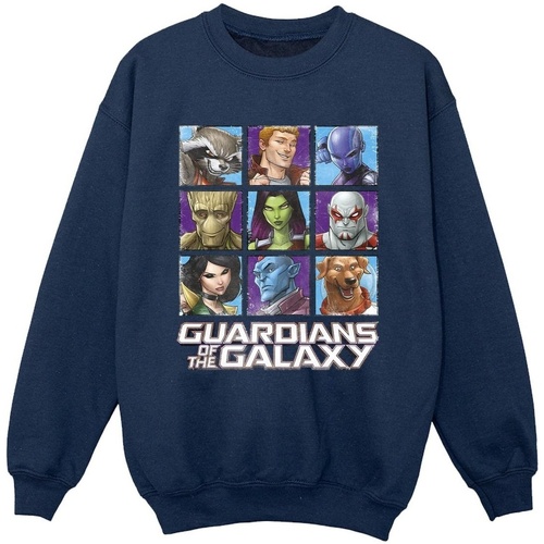 Abbigliamento Bambino Felpe Guardians Of The Galaxy Character Squares Blu