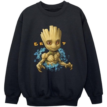 Abbigliamento Bambino Felpe Guardians Of The Galaxy Groot Flowers Nero