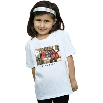 Abbigliamento Bambina T-shirts a maniche lunghe Friends Retrospective Still Bianco