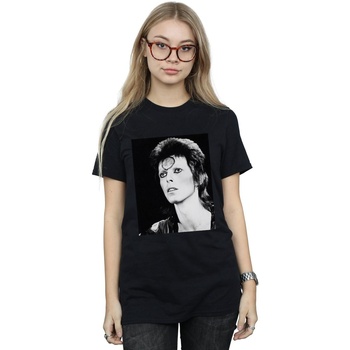 Abbigliamento Donna T-shirts a maniche lunghe David Bowie Ziggy Looking Nero