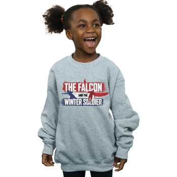 Abbigliamento Bambina Felpe Marvel The Falcon And The Winter Soldier Action Logo Grigio