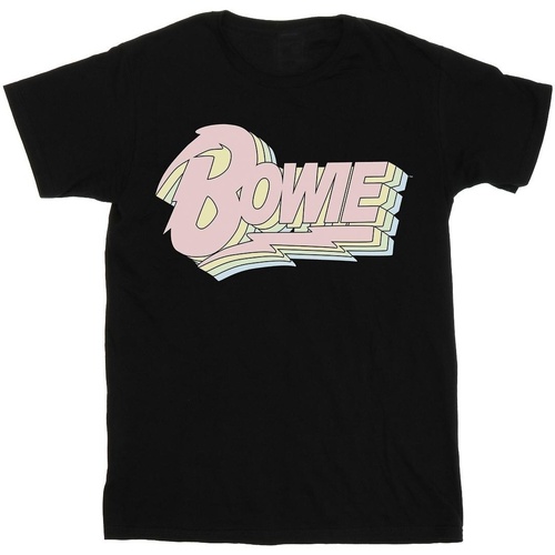 Abbigliamento Donna T-shirts a maniche lunghe David Bowie Pastel Bowie Nero