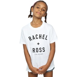 Abbigliamento Bambina T-shirts a maniche lunghe Friends Rachel And Ross Text Bianco
