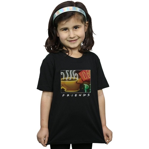 Abbigliamento Bambina T-shirts a maniche lunghe Friends Central Perk Homage Nero