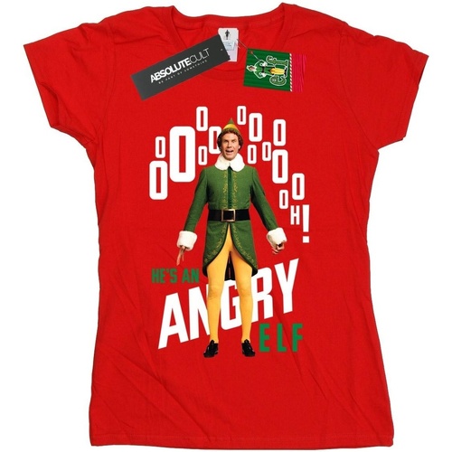 Abbigliamento Donna T-shirts a maniche lunghe Elf Angry Rosso