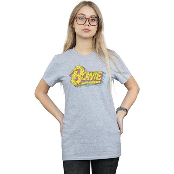 Abbigliamento Donna T-shirts a maniche lunghe David Bowie  Grigio