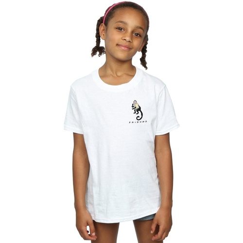 Abbigliamento Bambina T-shirts a maniche lunghe Friends Marcel Breast Print Bianco
