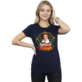 Abbigliamento Donna T-shirts a maniche lunghe Elf Buddy Smiling Blu
