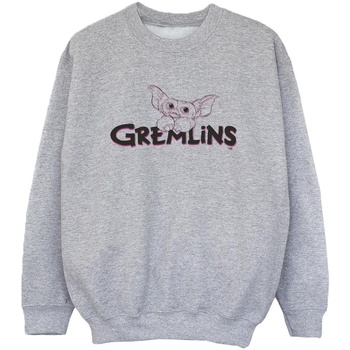Abbigliamento Bambino Felpe Gremlins Logo Line Grigio
