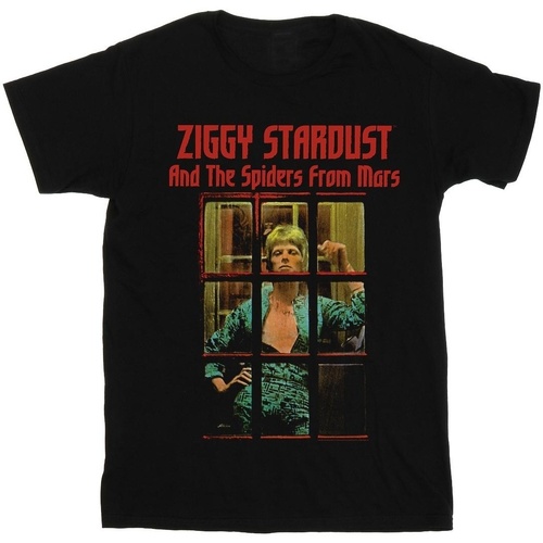 Abbigliamento Donna T-shirts a maniche lunghe David Bowie Ziggy Stardust Spider Nero