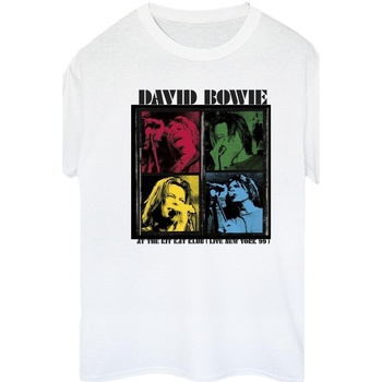 Abbigliamento Donna T-shirts a maniche lunghe David Bowie  Bianco