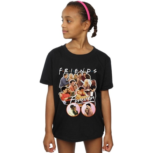 Abbigliamento Bambina T-shirts a maniche lunghe Friends Forever Collage Nero