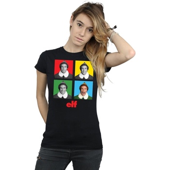 Abbigliamento Donna T-shirts a maniche lunghe Elf Four Faces Nero